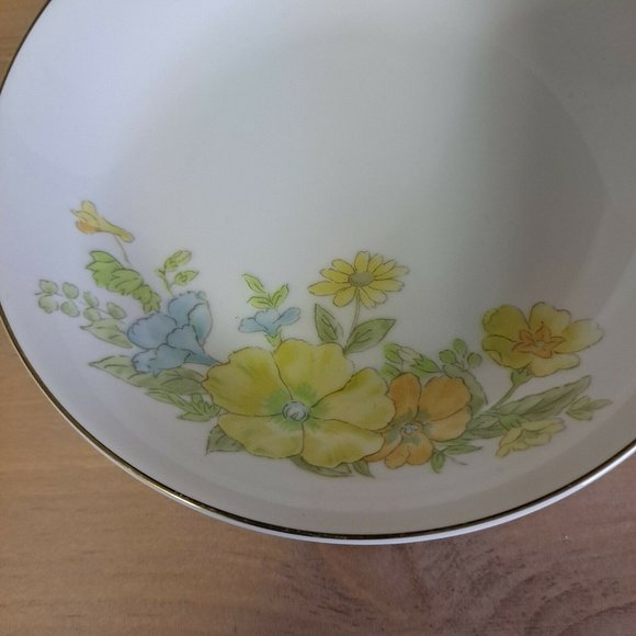 COPY - Vintage Ekco International Spring Bouquet Fine China Dessert Bowls - Picture 4 of 6